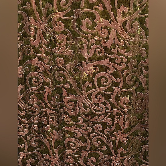 Vintage mid 90s Gantos Burn Out Velvet Layered Maxi - Picture 2 of 5